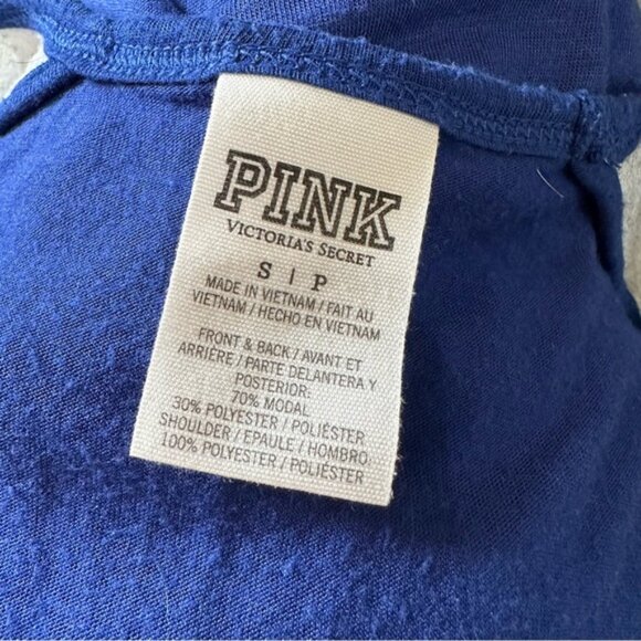 Victoria's Secret PINK | Sleeveless Blue Sequin Off Shoulder Shirt | Size Small - Picture 9 of 12